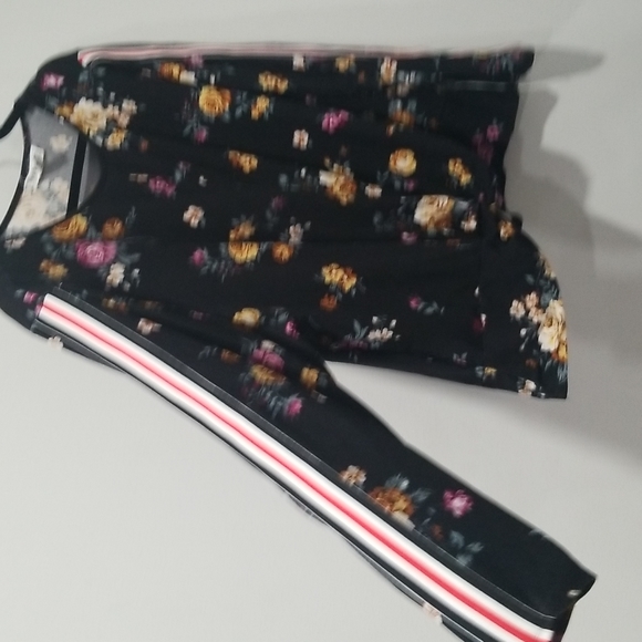 Eye Candy Long Sleeve Floral Sports T-Shirt, Sz 3X - Picture 2 of 6